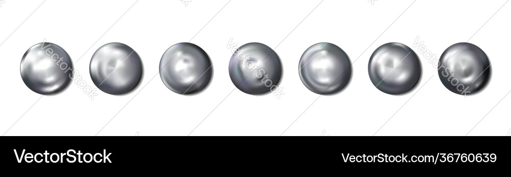Realistic construction rivets heads metal set Realistic construction rivets heads metal set vector image