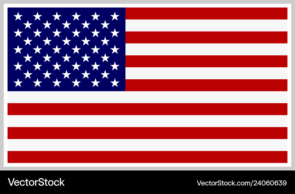 Sterne und Streifen Flagge Vektorbild