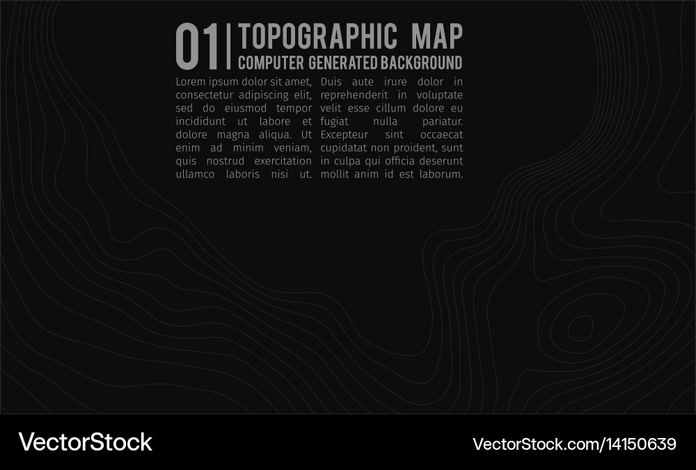 Topographic map background with space for copy vector image
