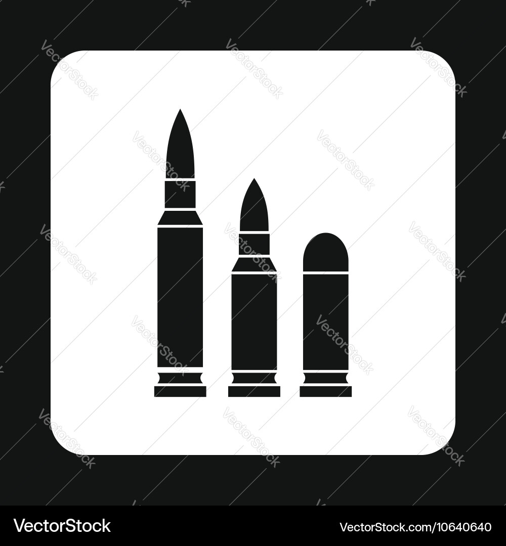 Bullets icon in simple style Vector Image