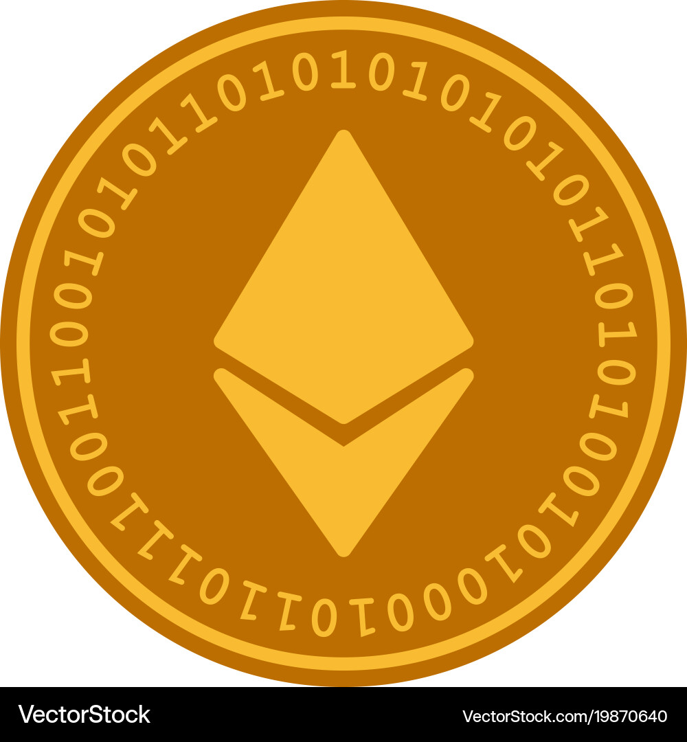 Ethereum Digital Coin – Royalty-Free Vector | VectorStock