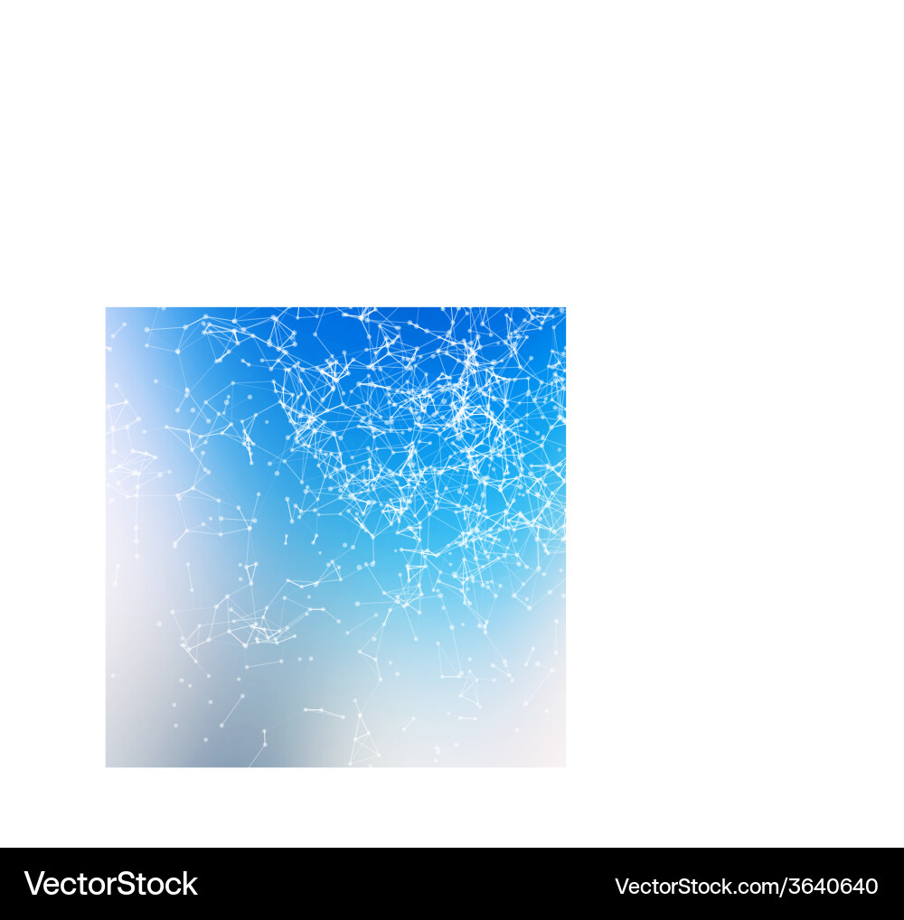 Fresh abstract background connecting dots vector image