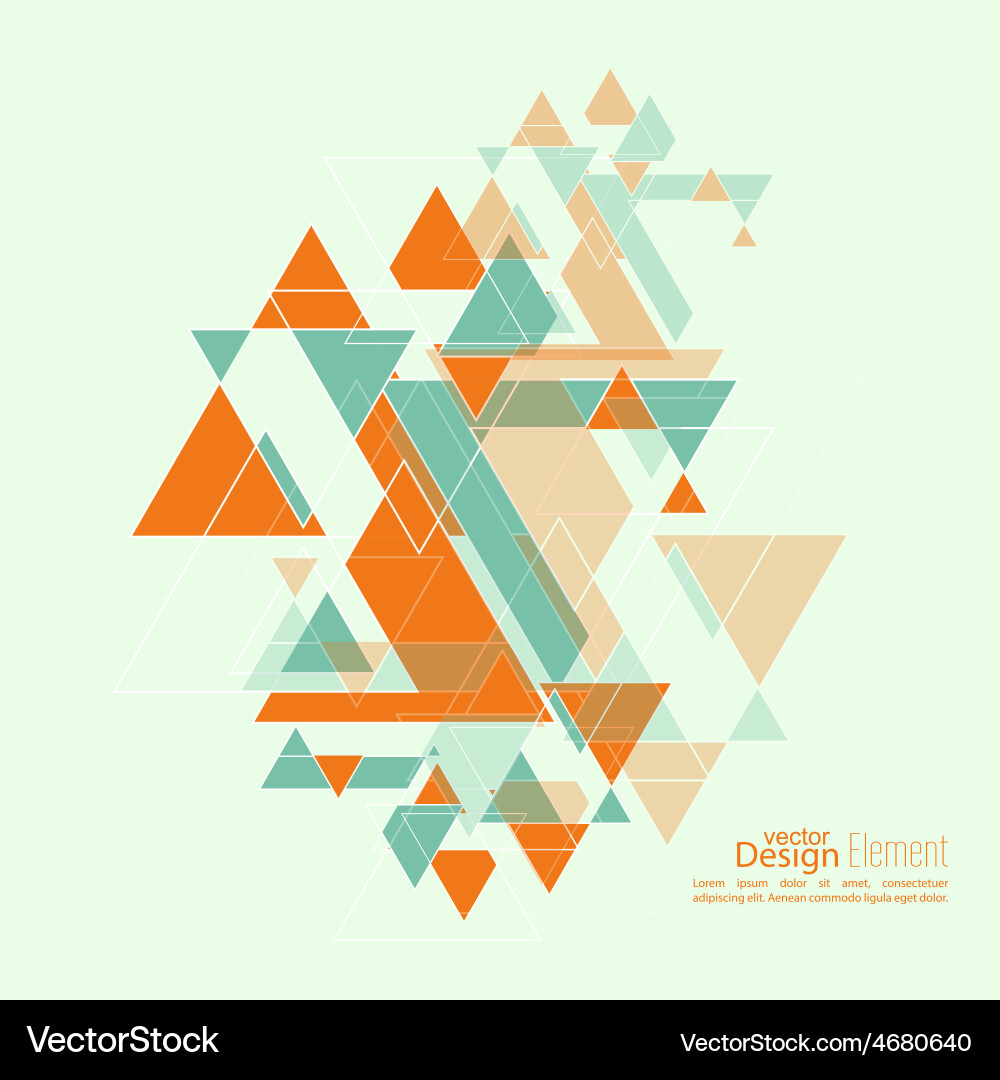 Geometric Triangle Pattern vector image