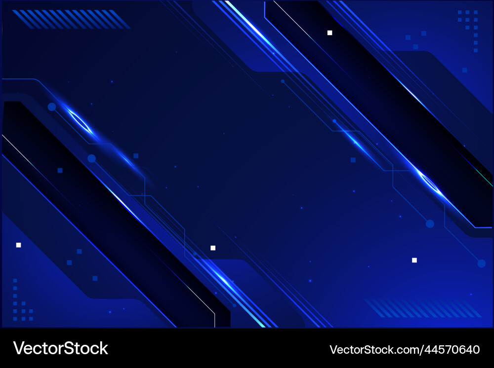 Gradient blue dynamic technology background design Gradient blue dynamic technology background design Vector Image