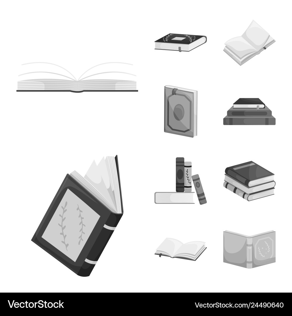 Isolated object of education and source sign set Isolated object of education and source sign set vector image