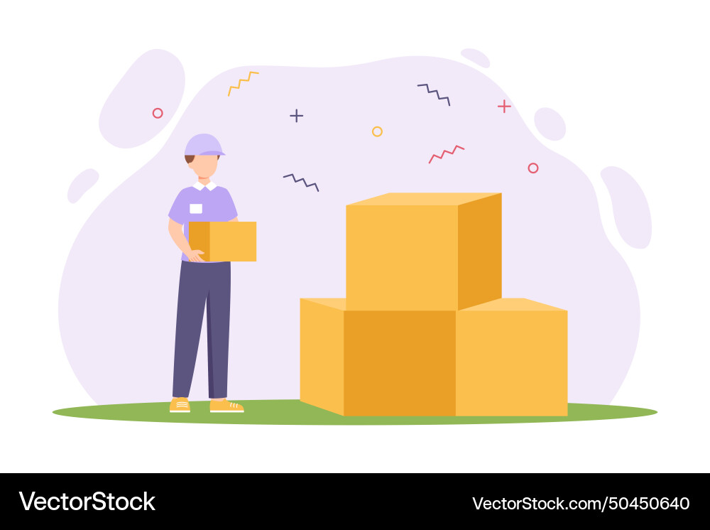 Labour day flat design Vector Image