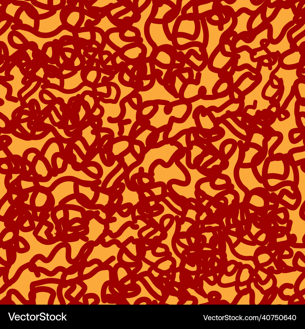 Seamless pattern abstract fuzzy doodle lines fun Vector Image