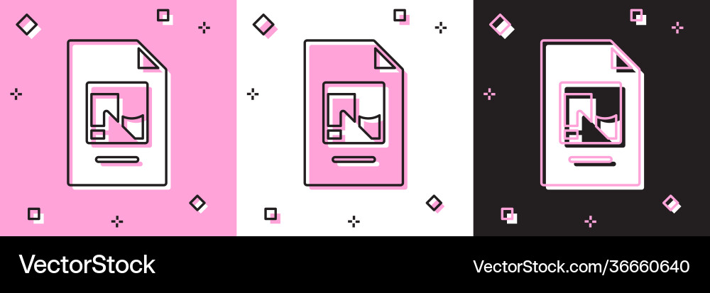 Set file document with icon isolated Set file document with icon isolated vector image