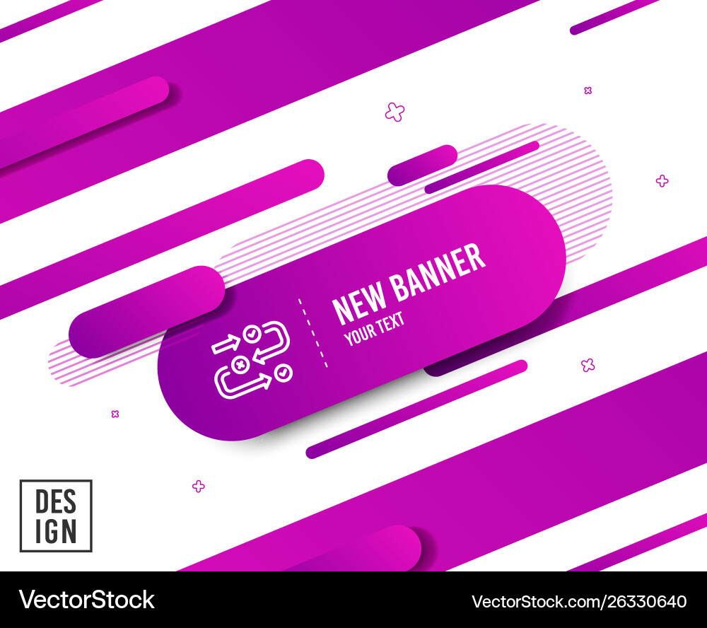 Survey progress line icon algorithm sign Survey progress line icon algorithm sign vector image