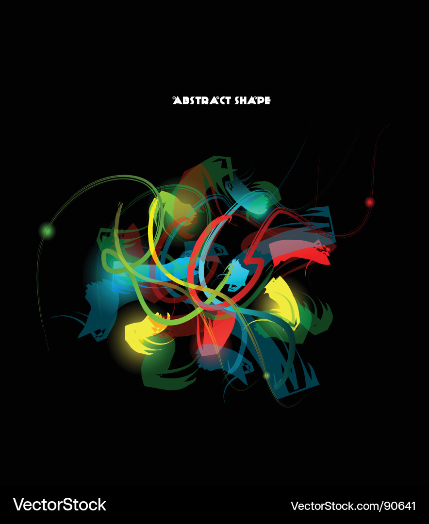 Abstract Light Trails vector image