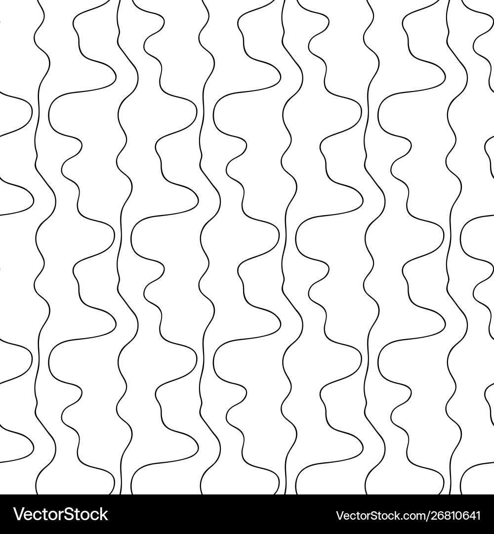 Abstract Wave Lines Pattern Vector Image