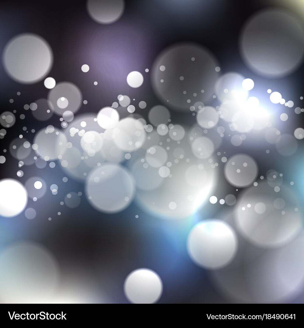 Blurred background with bokeh effect vector image