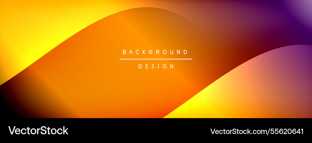Bright rainbow style color gradient with curve Bright rainbow style color gradient with curve Vector Image
