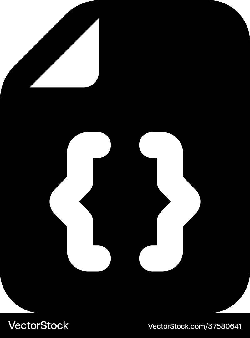 Coding file vector image