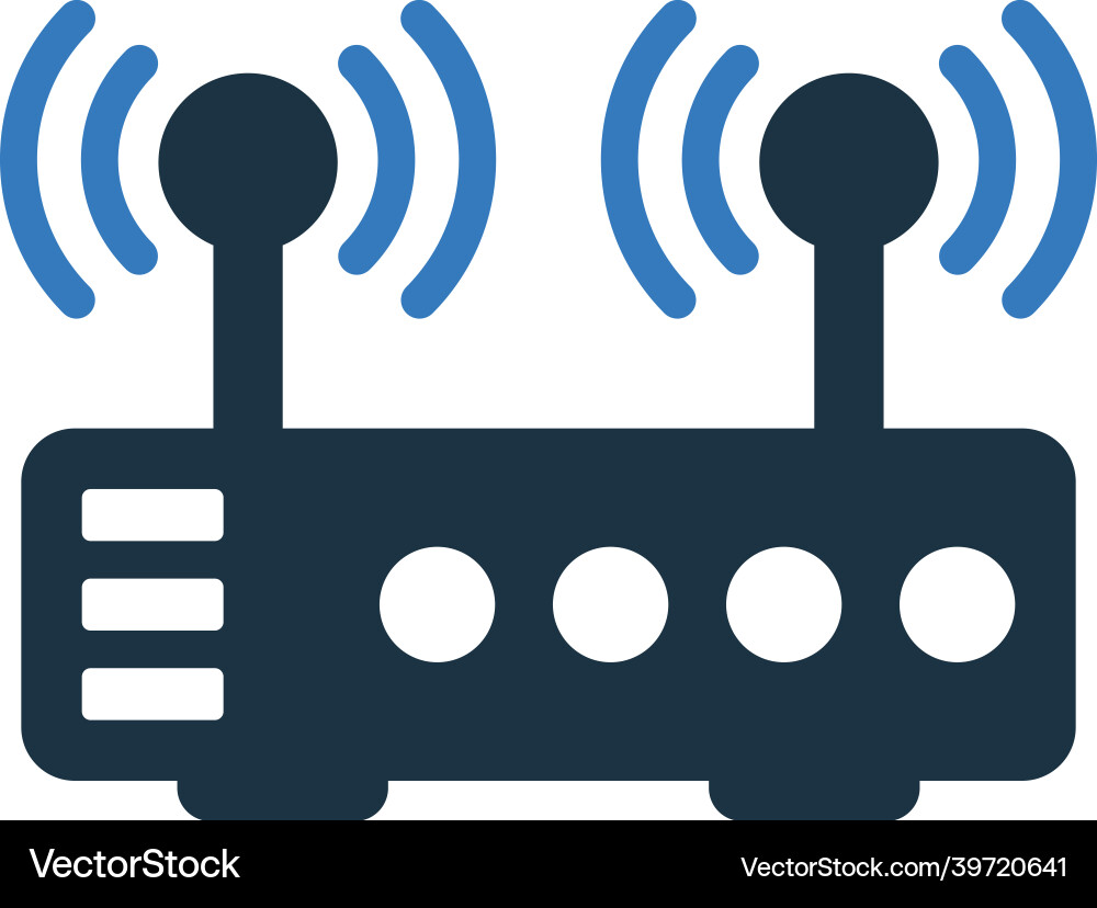 Connection router wifi icon simple editable vector image