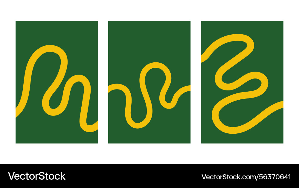 Design template line green unique abstract Design template line green unique abstract Vector Image