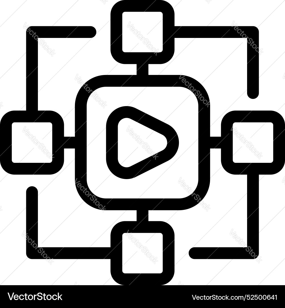 Digital content management system connecting Digital content management system connecting vector image