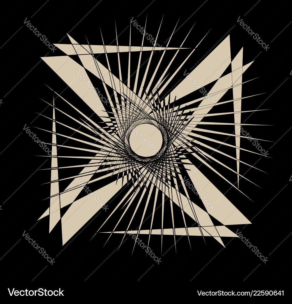 Geometric edgy random shape abstract textured Vector Image