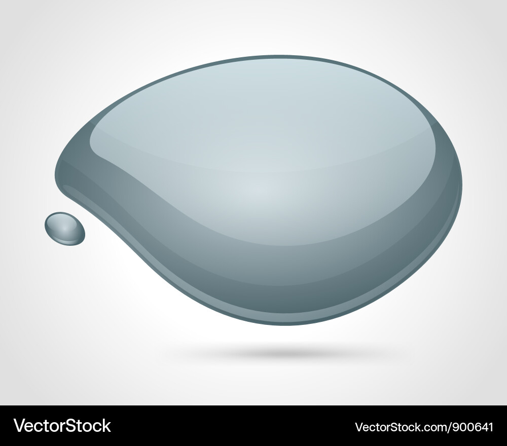 Glossy Speech Bubble vector image