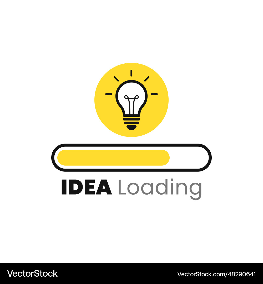 Idee Ladekonzept mit Glühbirne und Beladung Idee Ladekonzept mit Glühbirne und Beladung vektorbild