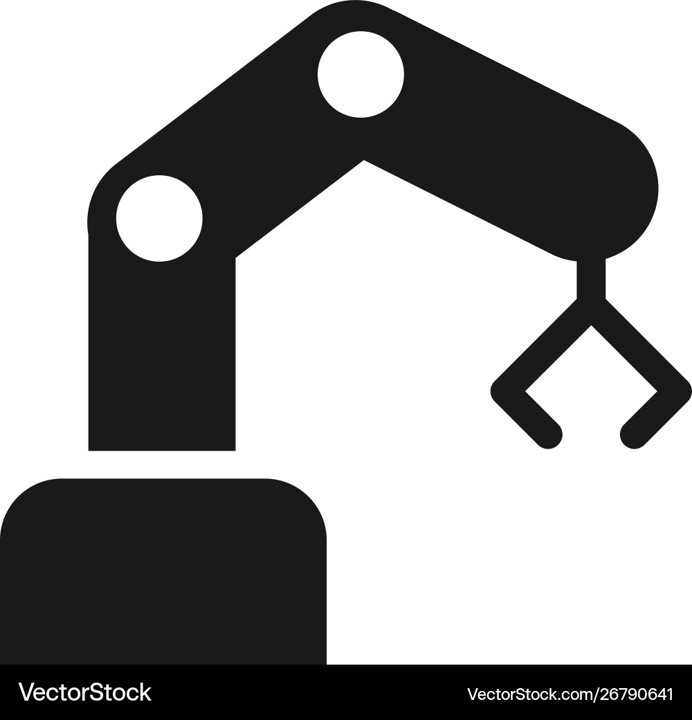 Mass production mechanical icon - simple element Vector Image