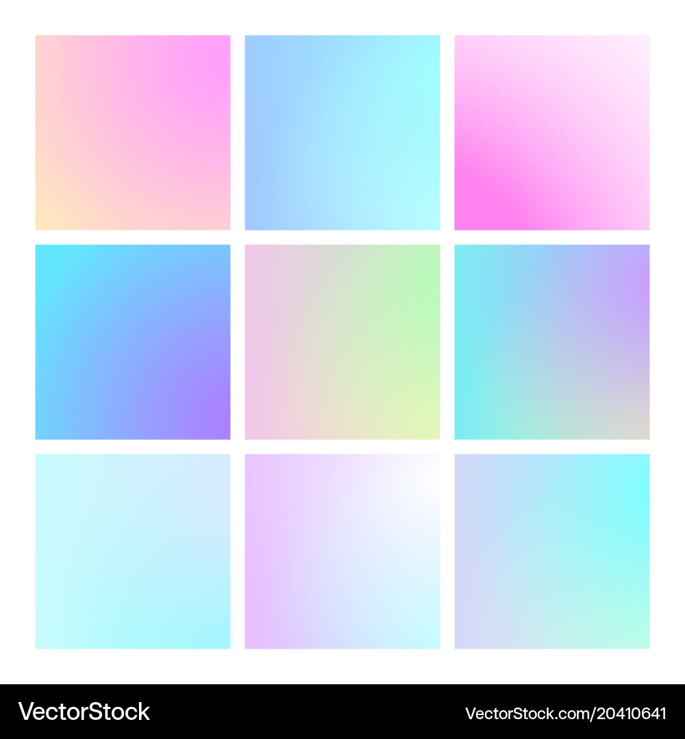 Modern gradient set abstract background vector image