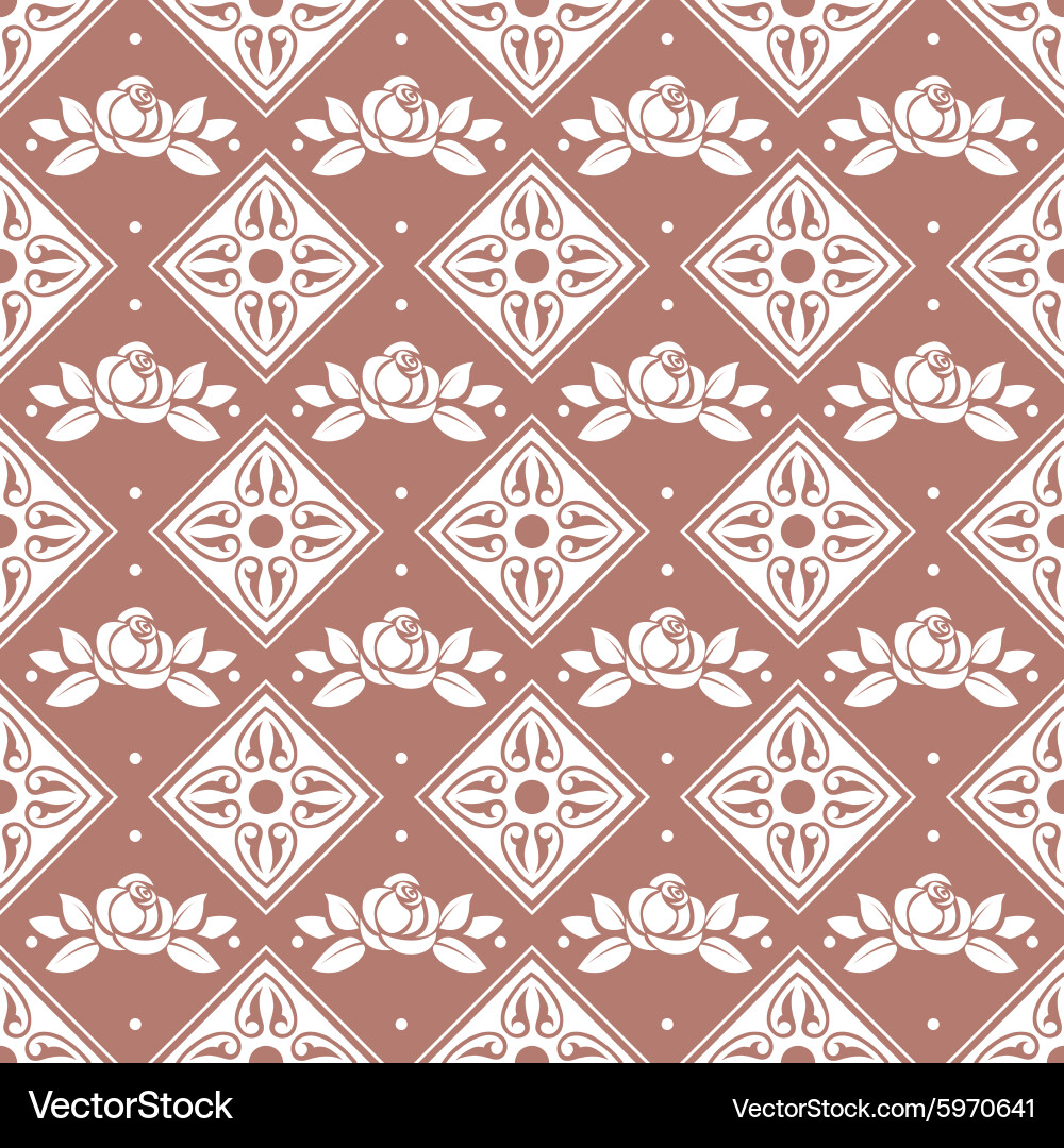 Seamless ornamental pattern Royalty Free Vector Image