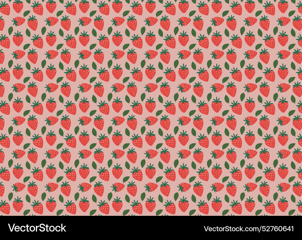 Seamless pattern with strawberries Seamless pattern with strawberries vector image