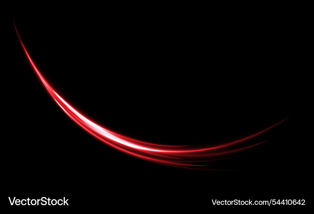 Abstract red light speed motion movement curve Abstract red light speed motion movement curve Vector Image