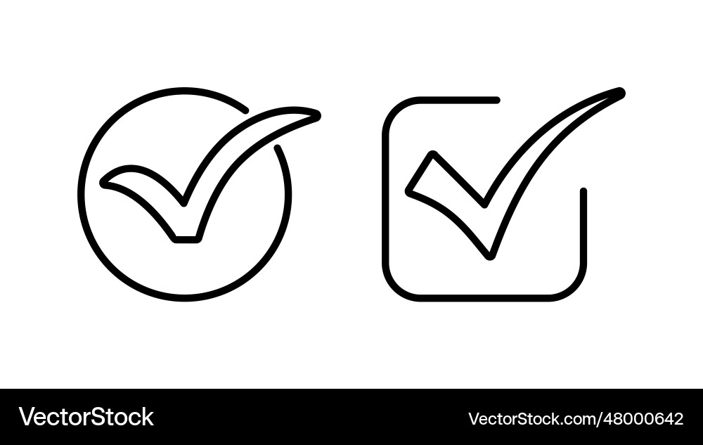 Check icon mark list button Check icon mark list button vector image