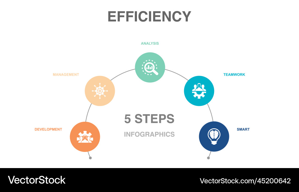 Development management analysis teamwork smart vector image