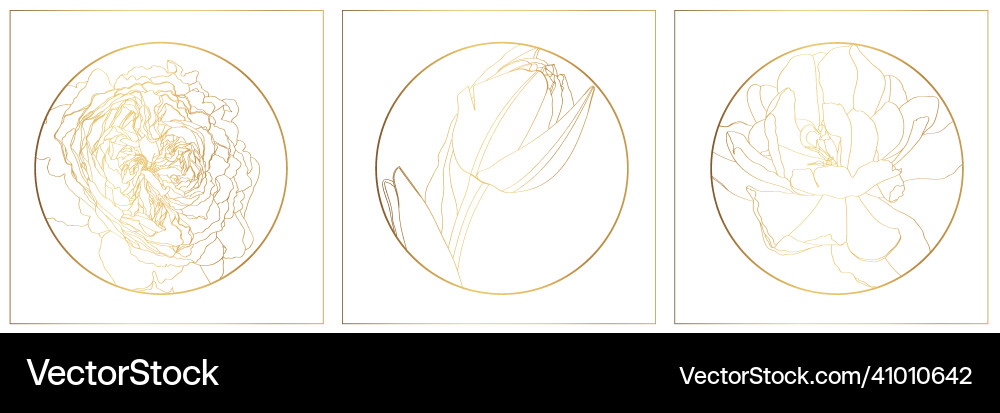 Feminine logo design templates in trendy linear Feminine logo design templates in trendy linear vector image