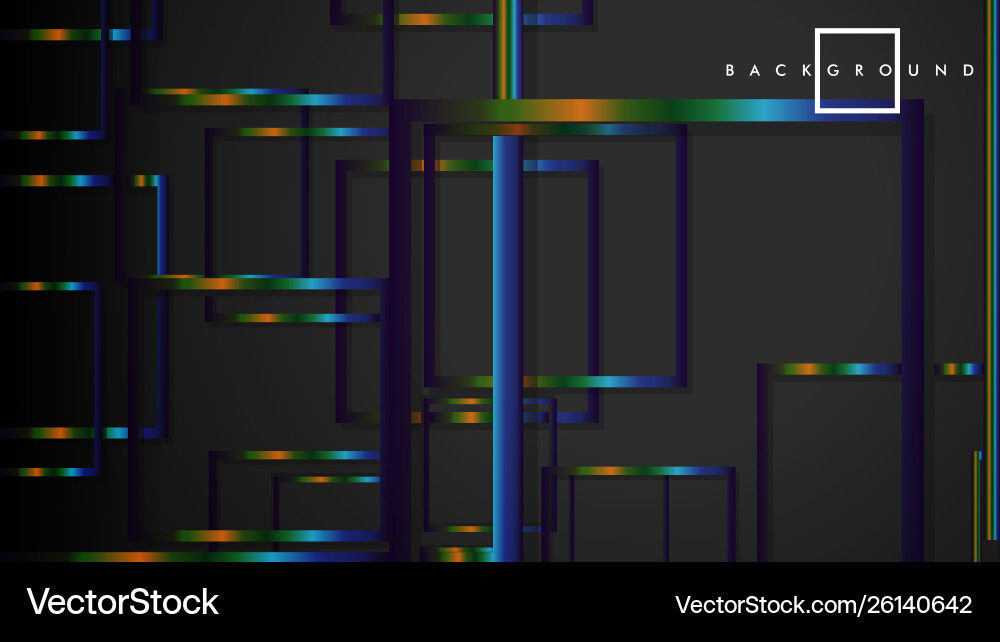 Modern abstract box background with colorful Modern abstract box background with colorful Vector Image