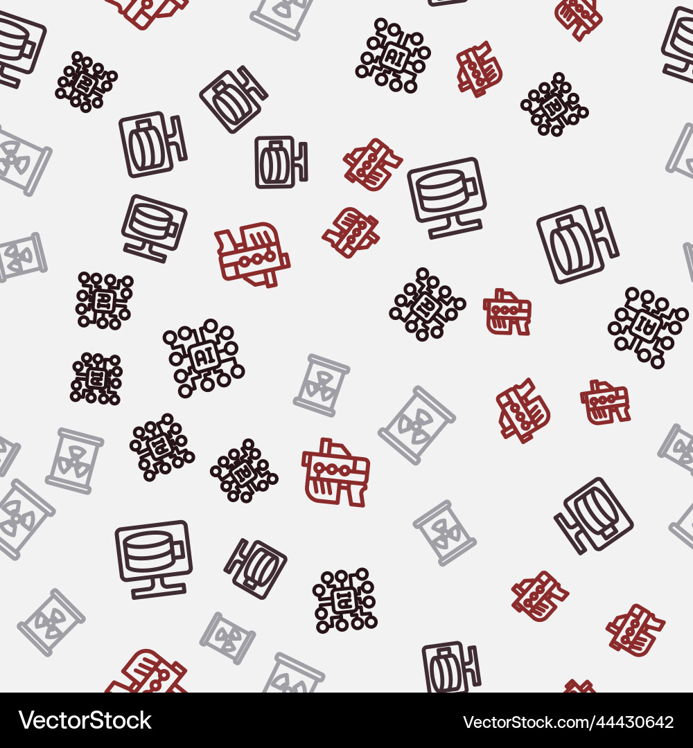 Set line neural network cloud database Set line neural network cloud database vector image