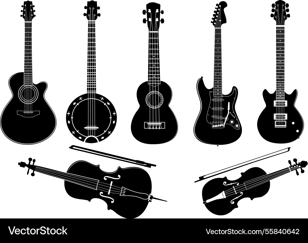 String musical instruments Vector Image