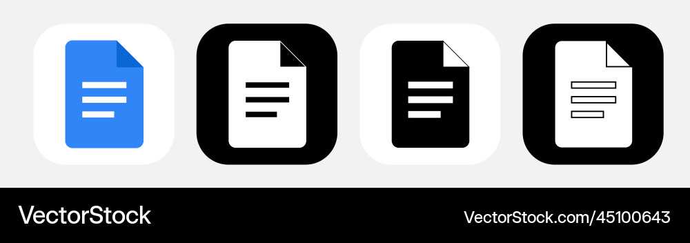 App icon google docs vector image
