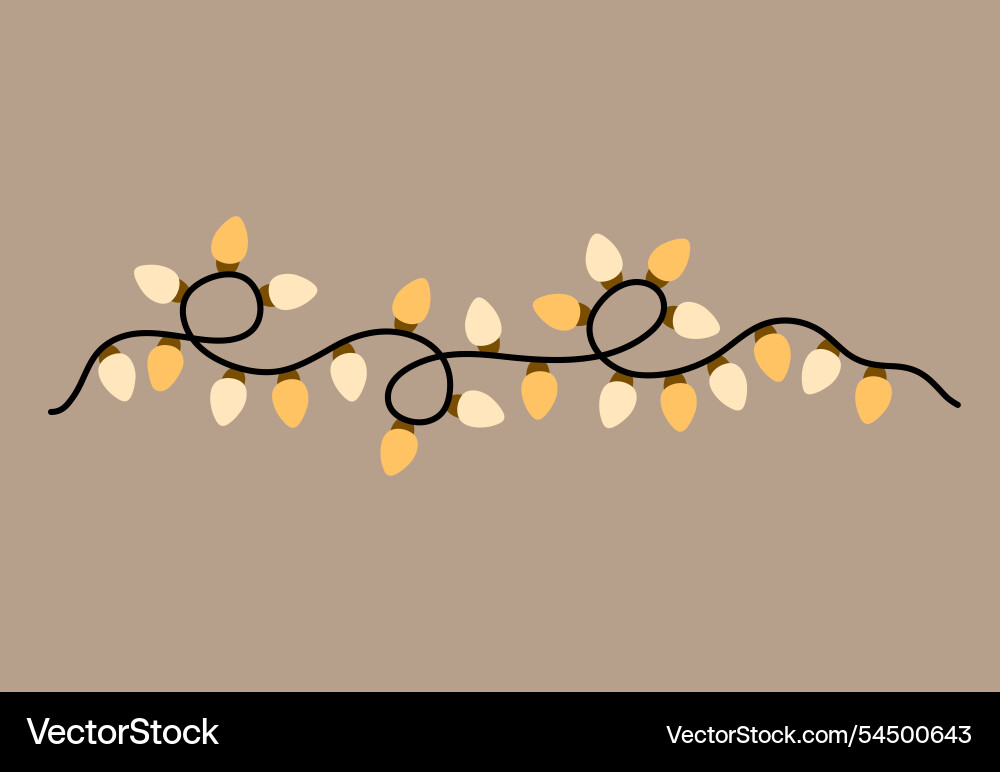 Decorative string of lights Decorative string of lights vector image