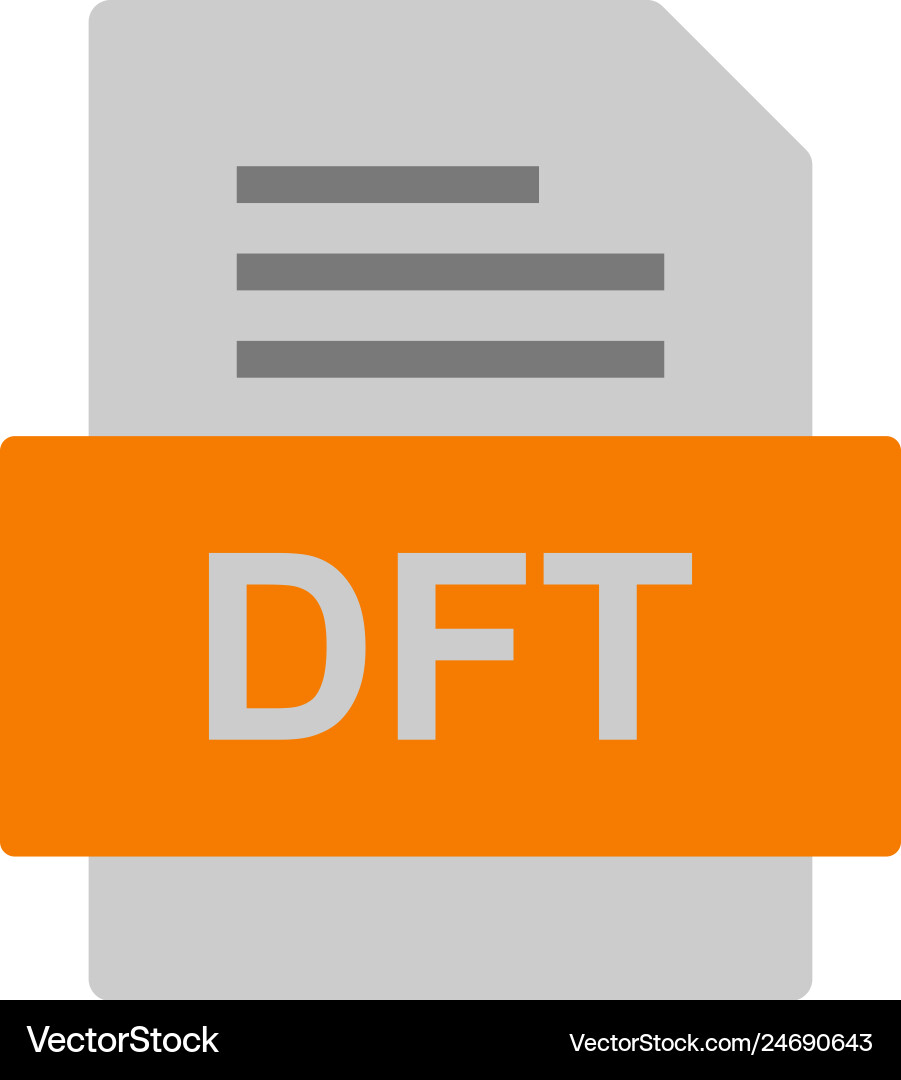 Dft file document icon Vector Image