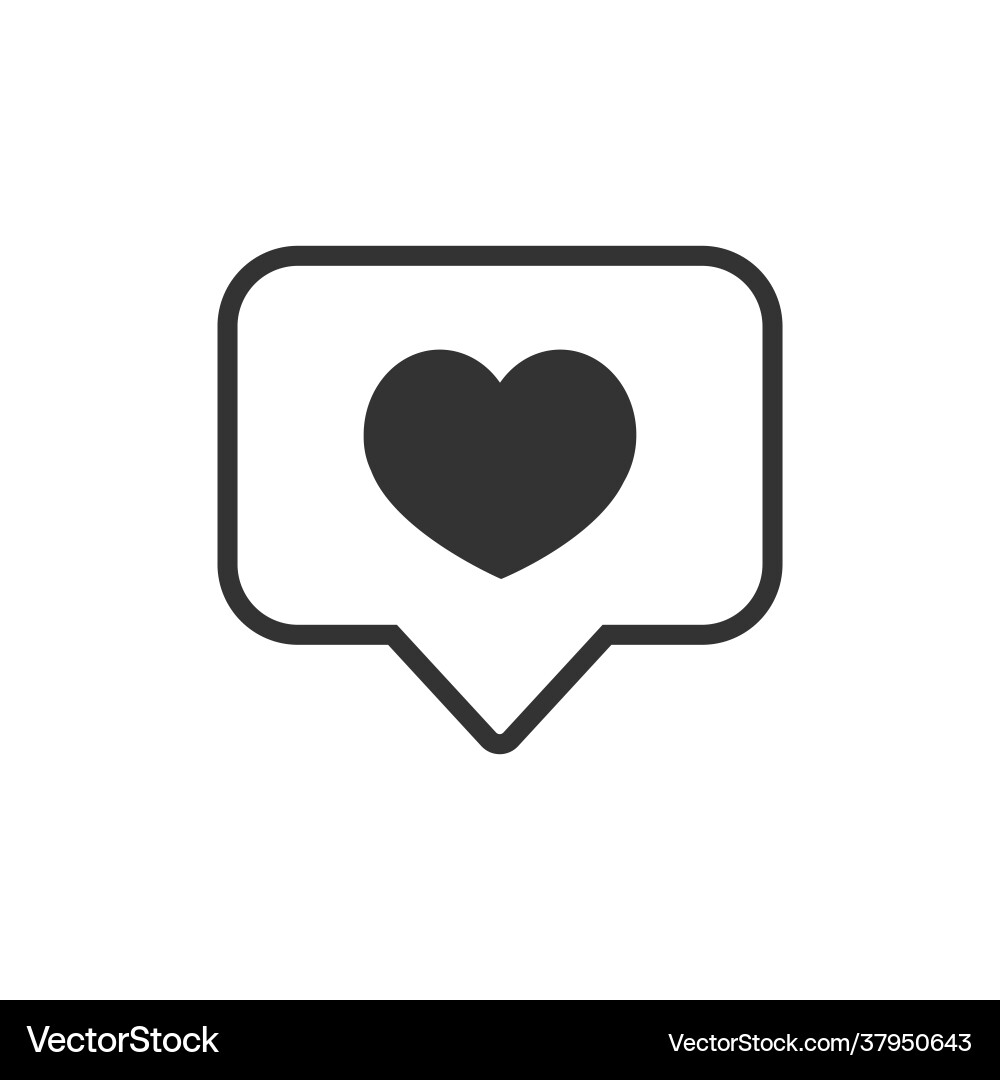 Notifications icon with shadow like vector image