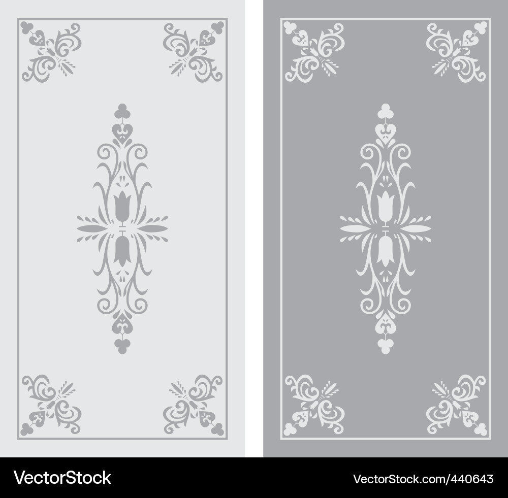 Ornate Window Paneling Vector Image
