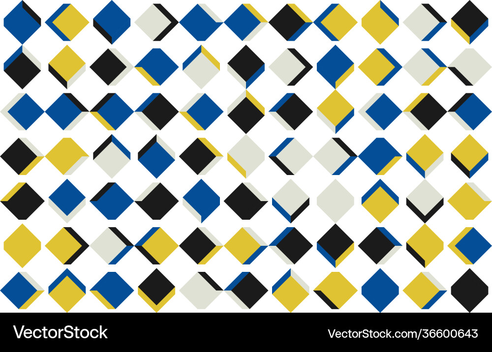 Repetitive rhombus abstract pattern design vector image