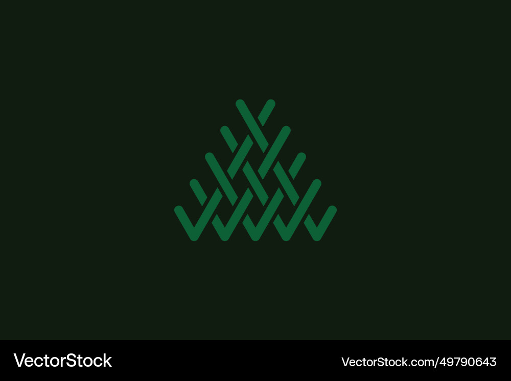 Triangular net logo Triangular net logo Vector Image