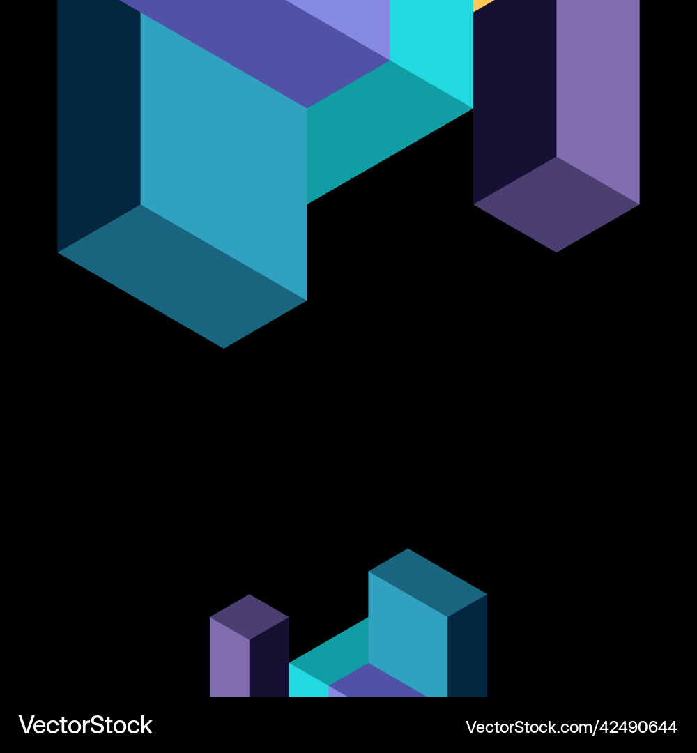 Abstract background 3d cubes cubic elements Abstract background 3d cubes cubic elements vector image