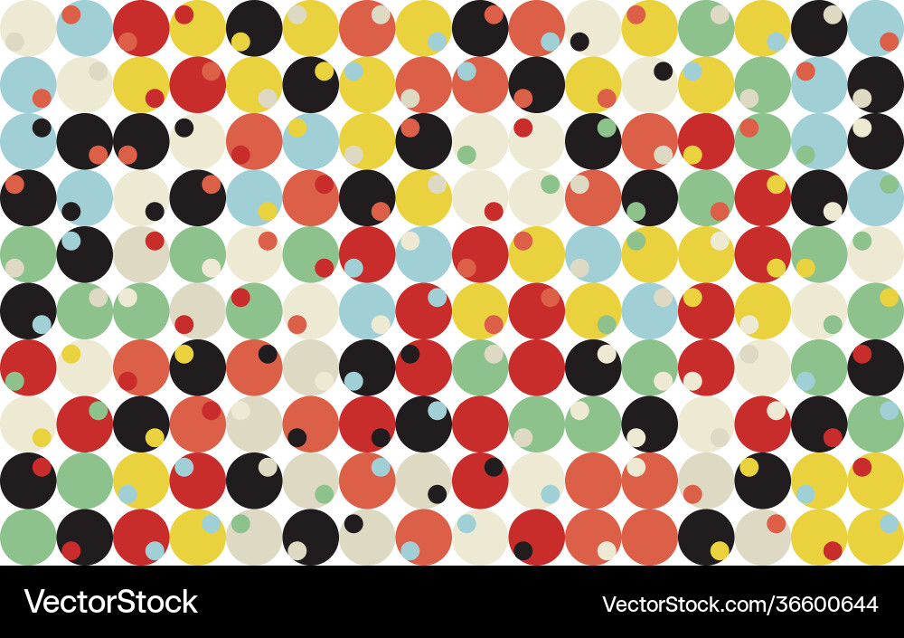 Abstract circular shapes pattern design geometric Vector Image