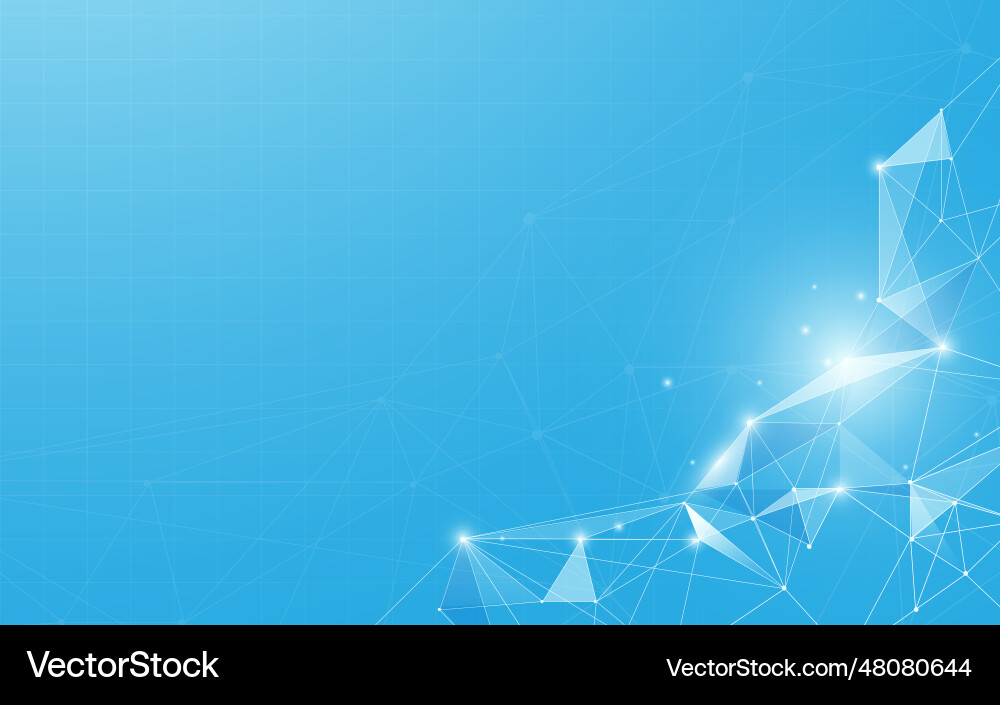 Abstract connecting dots and lines vector image