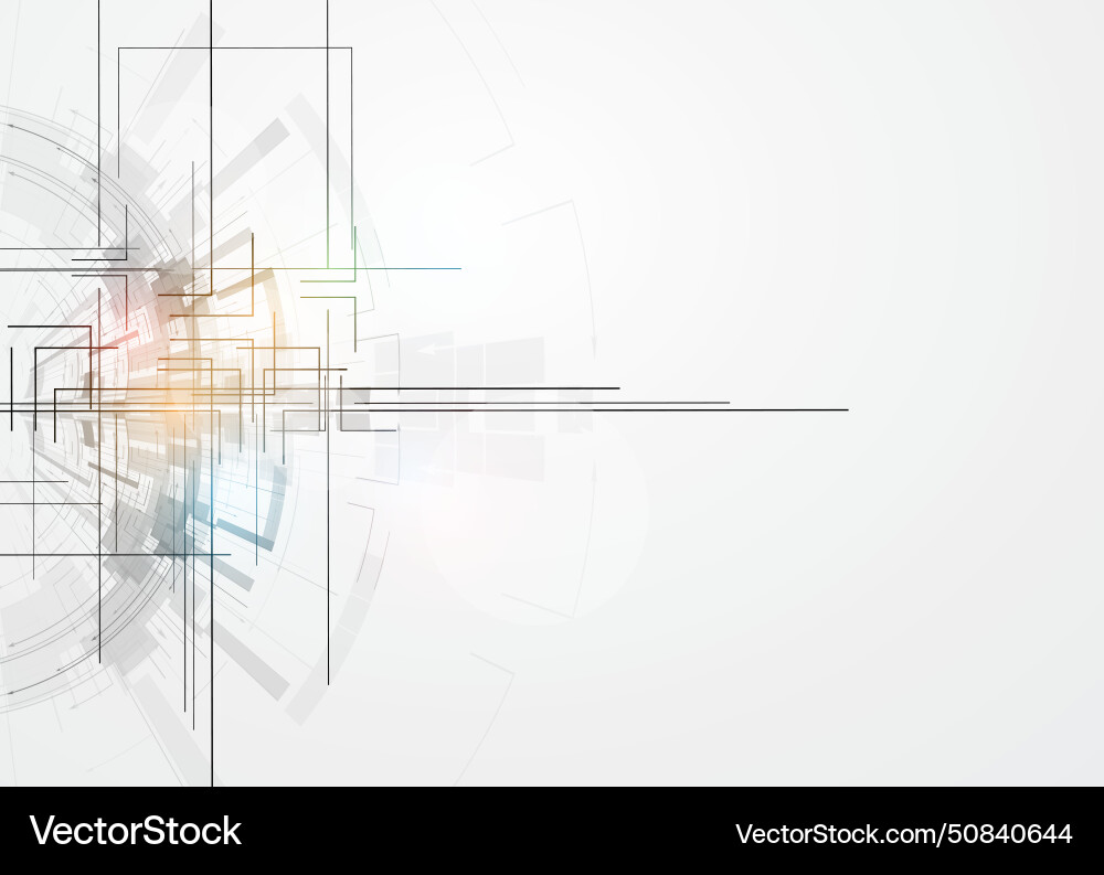 Abstract futuristic fade computer technology Vector Image
