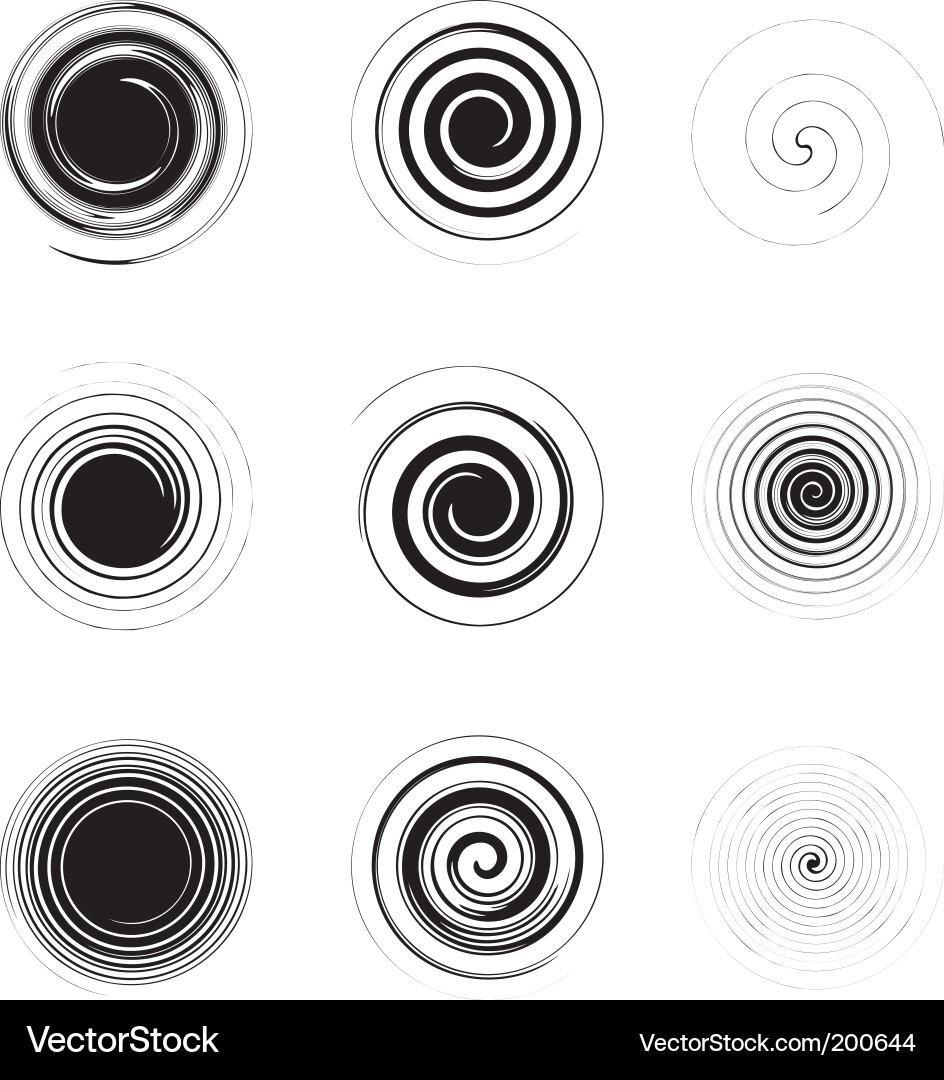Abstract Spiral Pattern vector image
