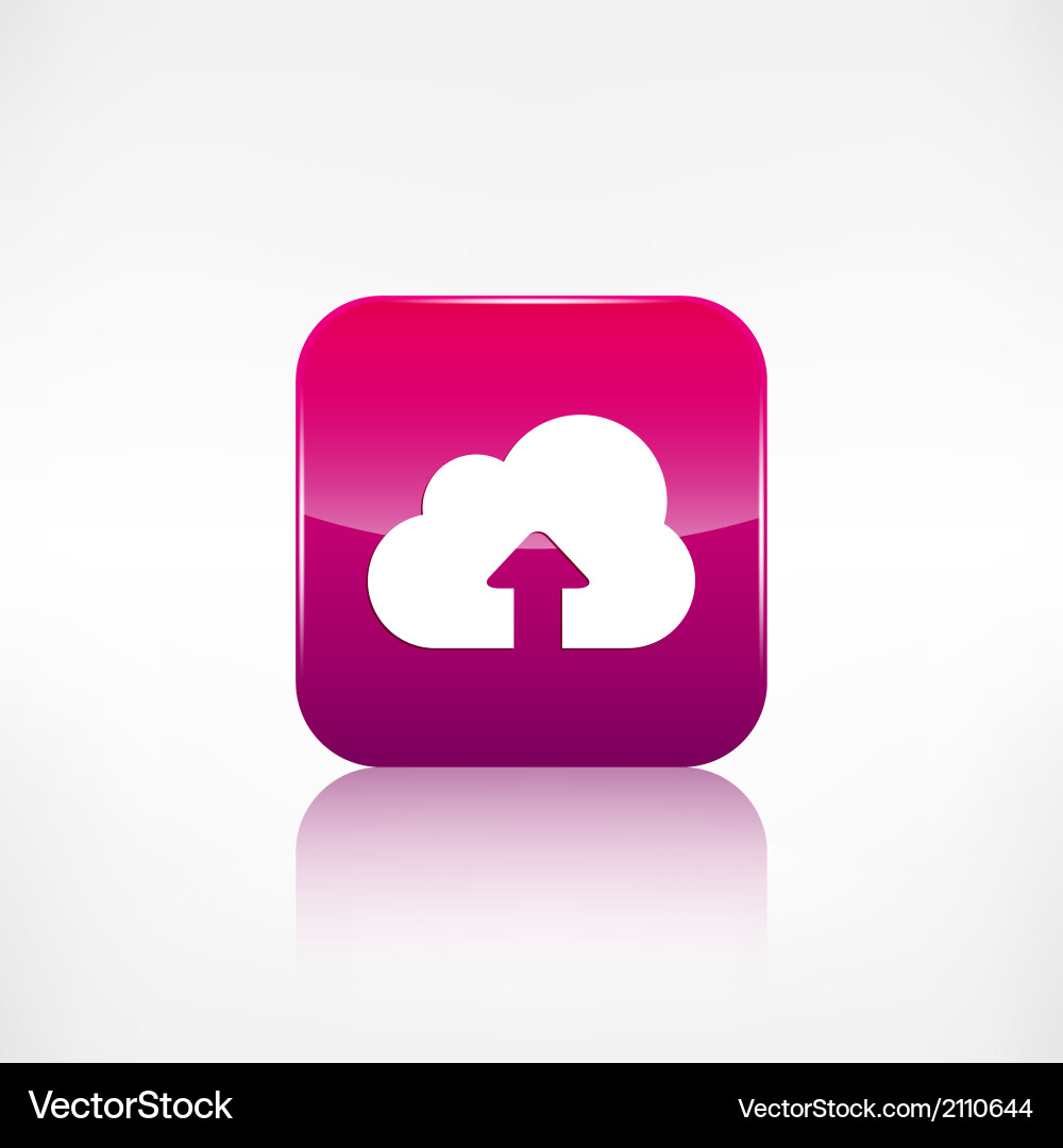Cloud Upload Icon vector image