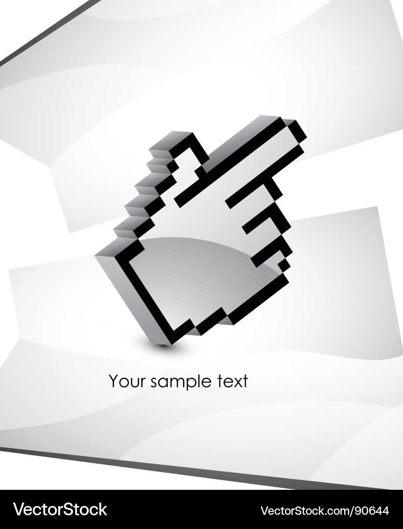 Digital cursor vector image