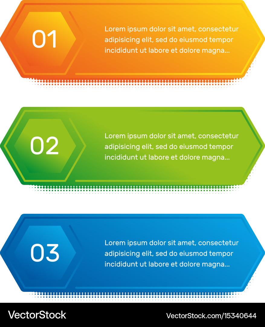 Layout workflow outline colorful menu for app Vector Image